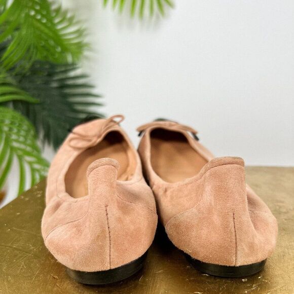 Women's Vince Camuto Nude Suede Leather Cap Toe Ballet Flats / Size: 7 - Picture 5 of 8